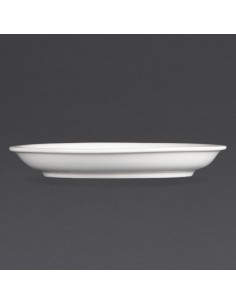 Soucoupes Olympia Whiteware 160 mm - lot de 12 2