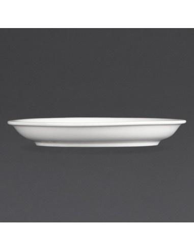 Soucoupes Olympia Whiteware 160 mm - lot de 12