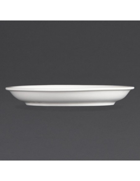 Soucoupes Olympia Whiteware 160 mm - lot de 12