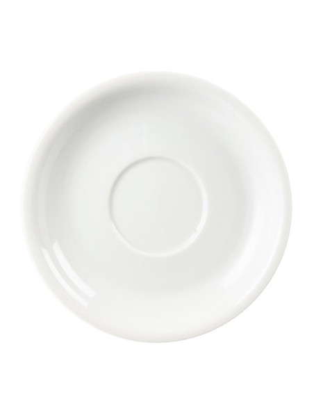 Soucoupes Olympia Whiteware 160 mm - lot de 12