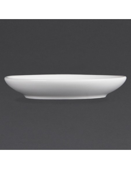 Soucoupes expresso Olympia Whiteware 85 ml - lot de 12