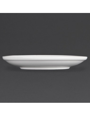 Soucoupes empilables Olympia Whiteware - lot de 12