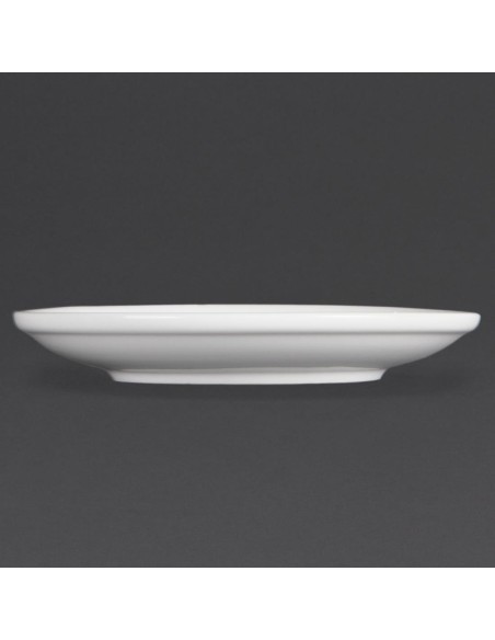 Soucoupes empilables Olympia Whiteware - lot de 12