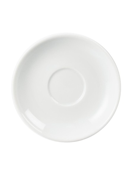 Soucoupes expresso Olympia Whiteware 85 ml - lot de 12