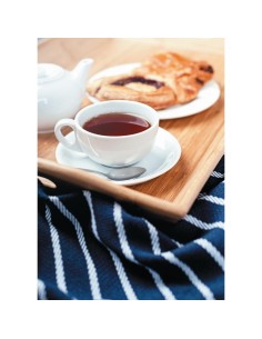 Soucoupes cappuccino Olympia Whiteware - lot de 12 2