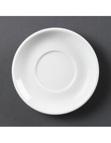 Soucoupes empilables Olympia Whiteware 150mm - lot de 12