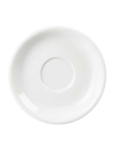 Soucoupes cappuccino Olympia Whiteware - lot de 12