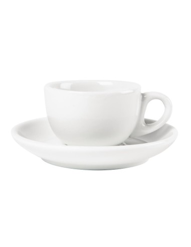 Soucoupes expresso Olympia Whiteware 85 ml - lot de 12