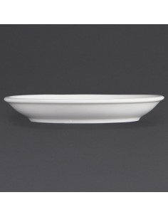 Soucoupes empilables Olympia Whiteware 150mm - lot de 12 2