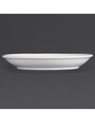 Soucoupes empilables Olympia Whiteware 150mm - lot de 12