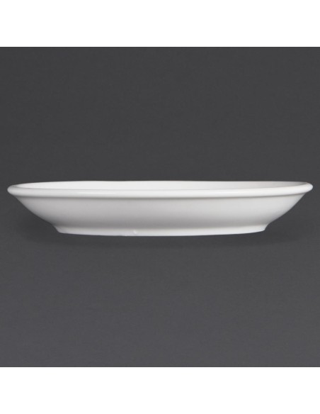 Soucoupes empilables Olympia Whiteware 150mm - lot de 12