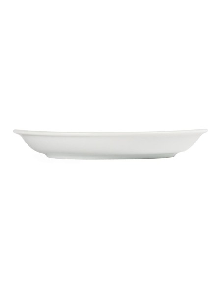 Soucoupes cappuccino Olympia Whiteware - lot de 12