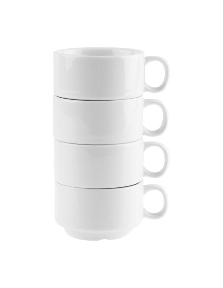 Tasses à espresso Olympia Whiteware 85 ml - lot de 12