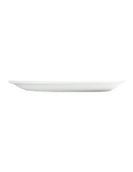 Assiettes ovales blanches Olympia 250mm - lot de 6