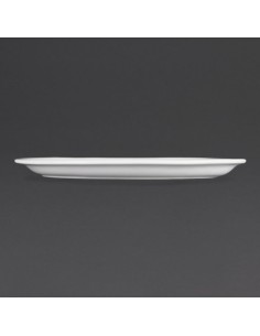 Assiettes ovales blanches Olympia 295mm - lot de 6 2