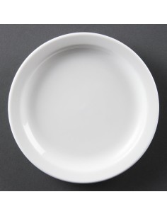 Assiettes Olympia Whiteware 150 mm - Lot de 12, garantie vie