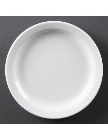 Assiettes Olympia Whiteware 150 mm - Lot de 12, garantie vie