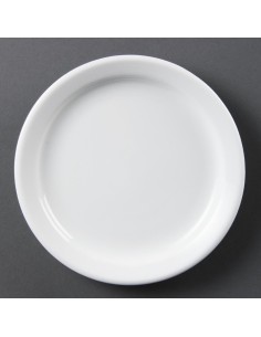 Assiettes Olympia Whiteware 180 mm - lot de 12