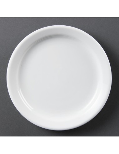 Assiettes Olympia Whiteware 180 mm - lot de 12