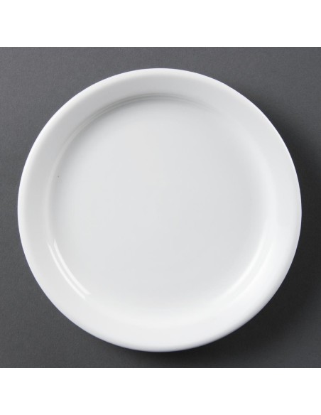 Assiettes Olympia Whiteware 180 mm - lot de 12