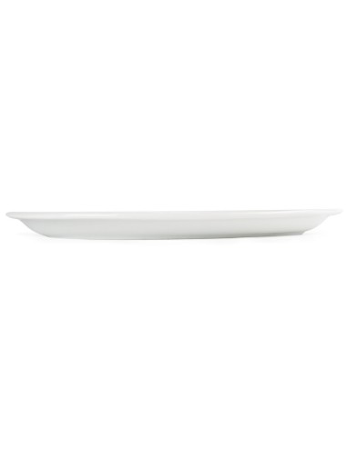 Assiettes ovales blanches Olympia 295mm - lot de 6