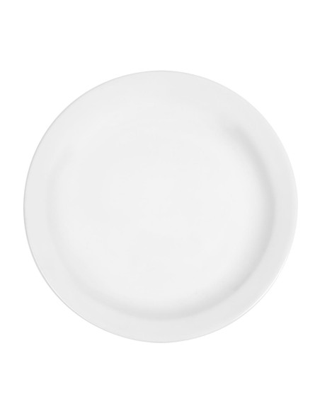 Assiettes Olympia Whiteware 202 mm - lot de 12