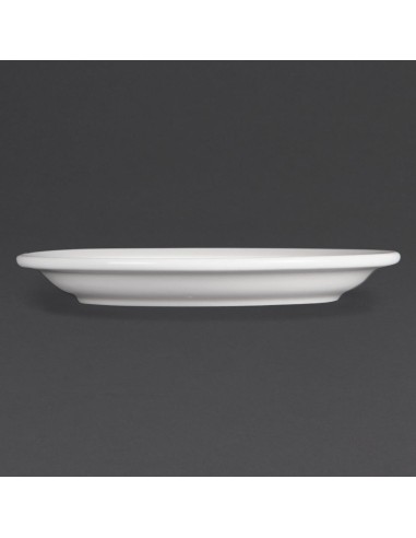 Assiettes Olympia Whiteware 150 mm - Lot de 12, garantie vie