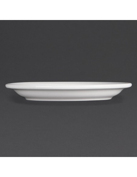 Assiettes Olympia Whiteware 150 mm - Lot de 12, garantie vie