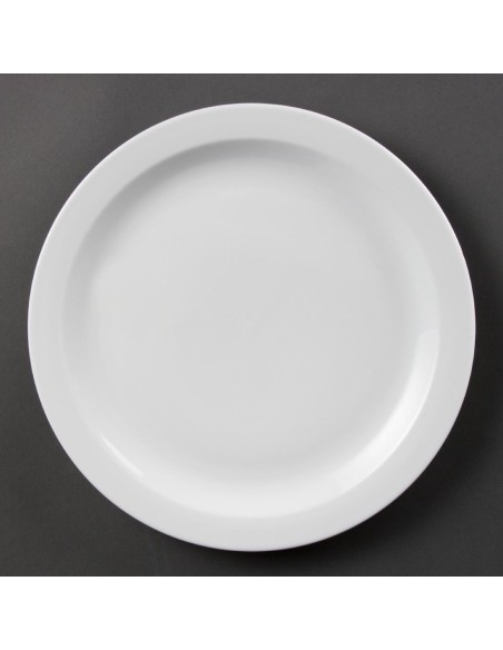 Assiettes Olympia Whiteware 280mm - lot de 6