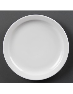 Assiettes Olympia Whiteware 250mm - lot de 12