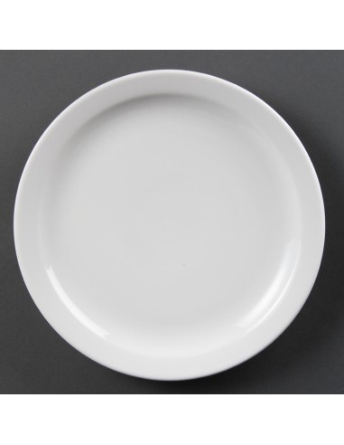 Assiettes Olympia Whiteware 250mm - lot de 12