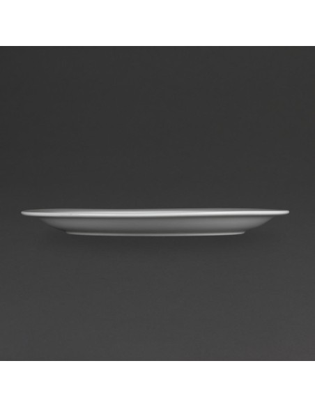 Assiettes Olympia Whiteware 280mm - lot de 6