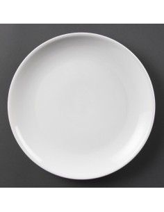 Assiettes plates rondes Olympia Whiteware 280mm - lot de 6