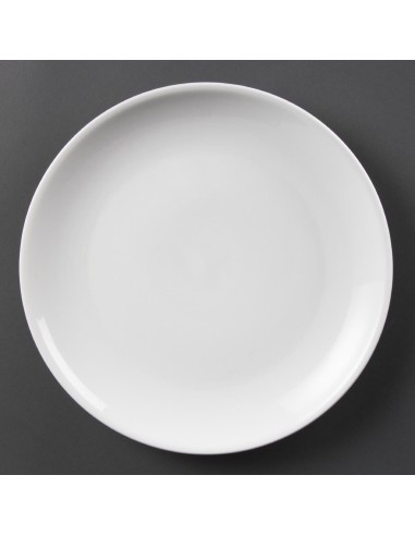 Assiettes plates rondes Olympia Whiteware 280mm - lot de 6