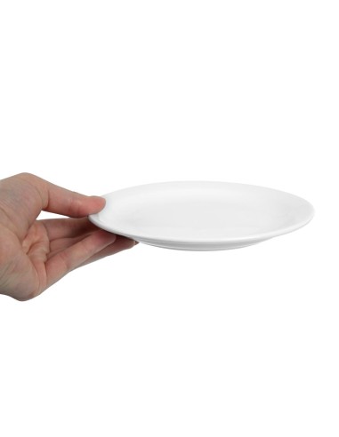 Assiettes Olympia Whiteware 202 mm - lot de 12