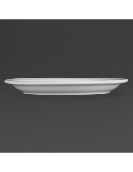 Assiettes Olympia Whiteware 230mm - lot de 12