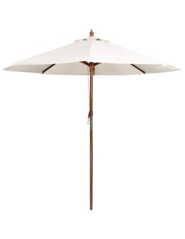 Parasol rond Bolero écru 3m - Ombre élégante