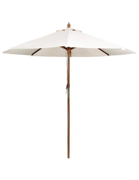 Parasol rond Bolero écru 3m - Ombre élégante