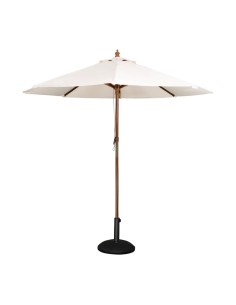 Parasol rond Bolero écru 3m - Ombre élégante 2