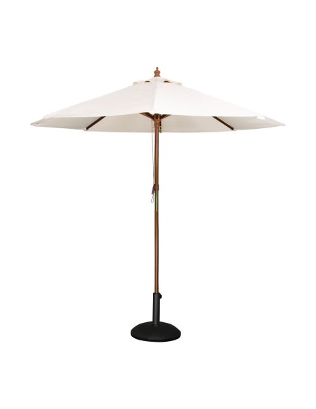 Parasol rond Bolero écru 3m - Ombre élégante