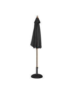 Parasol rond Bolero noir 2,5m - Ombre élégante 2