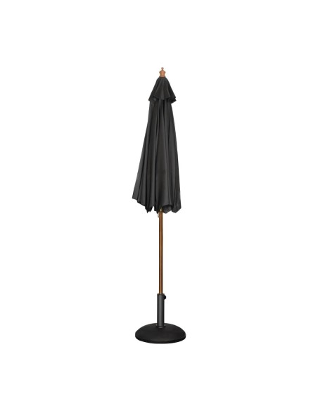 Parasol rond Bolero noir 2,5m - Ombre élégante