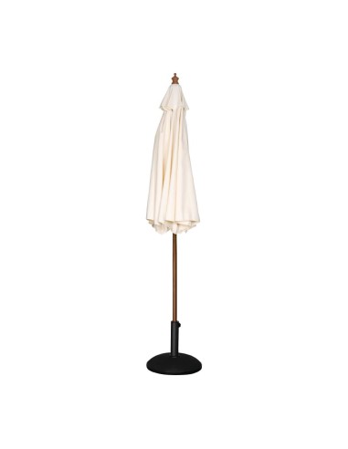 Parasol rond Bolero écru 3m - Ombre élégante