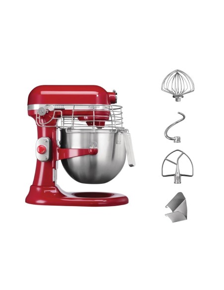 Batteur professionnel Kitchenaid 6,9L rouge - 5KSM7990XEER