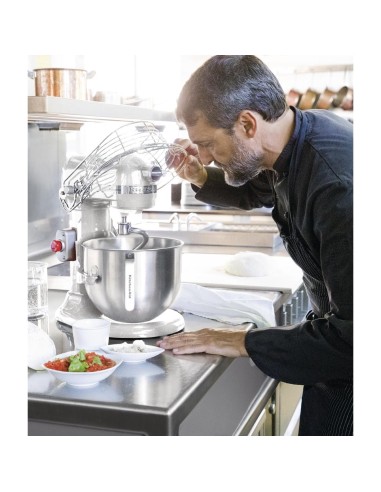 Batteur professionnel Kitchenaid 6,9L blanc - 325W