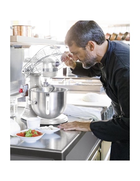 Batteur professionnel Kitchenaid 6,9L blanc - 325W
