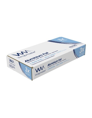 Papier aluminium Wrapmaster 300 mm x 30 m - Lot de 3