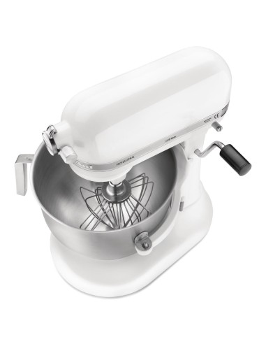 Batteur professionnel Kitchenaid 6,9L blanc - 325W