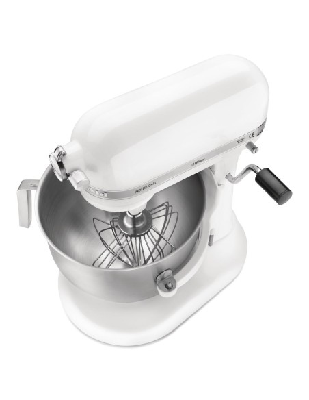 Batteur professionnel Kitchenaid 6,9L blanc - 325W