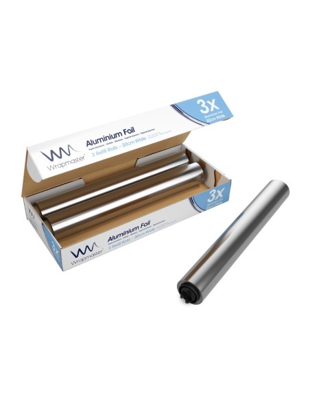 Papier aluminium Wrapmaster 300 mm x 30 m - Lot de 3